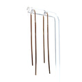 18K Rose Gold Long-Bar Threader Earrings