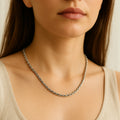14K White Gold Rope Chain 18"
