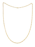 10K Yellow Gold Figaro Chain 25"