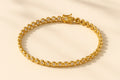 18K Yellow Gold 0.72 ctw Diamond Tennis Bracelet