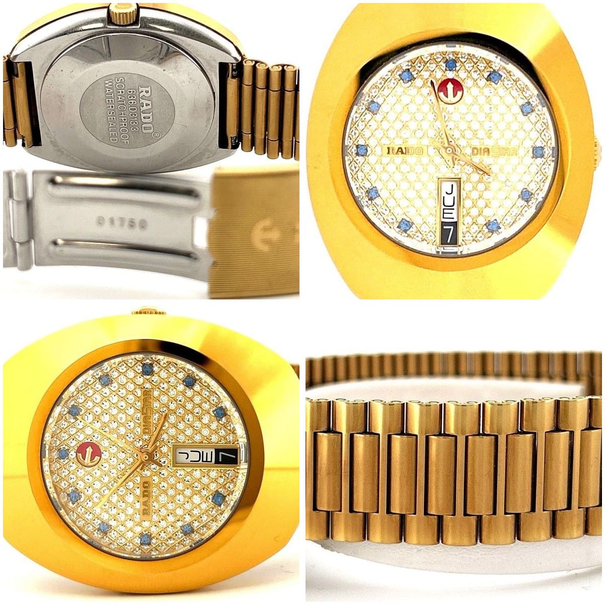 RADO Diastar Sugarcube Gold-Tone Watch 8