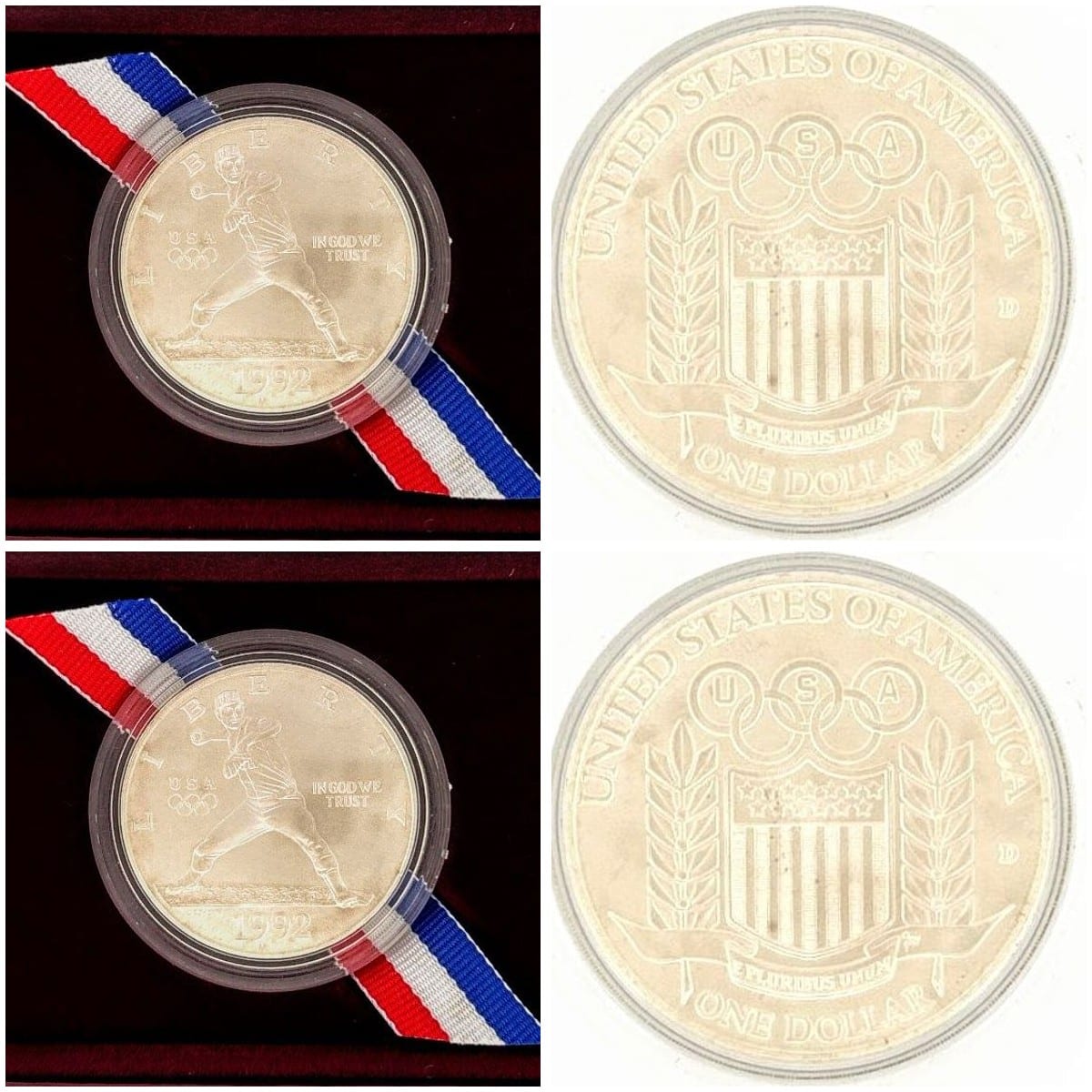 1992 U.S. Olympic Silver Dollar Coin 3