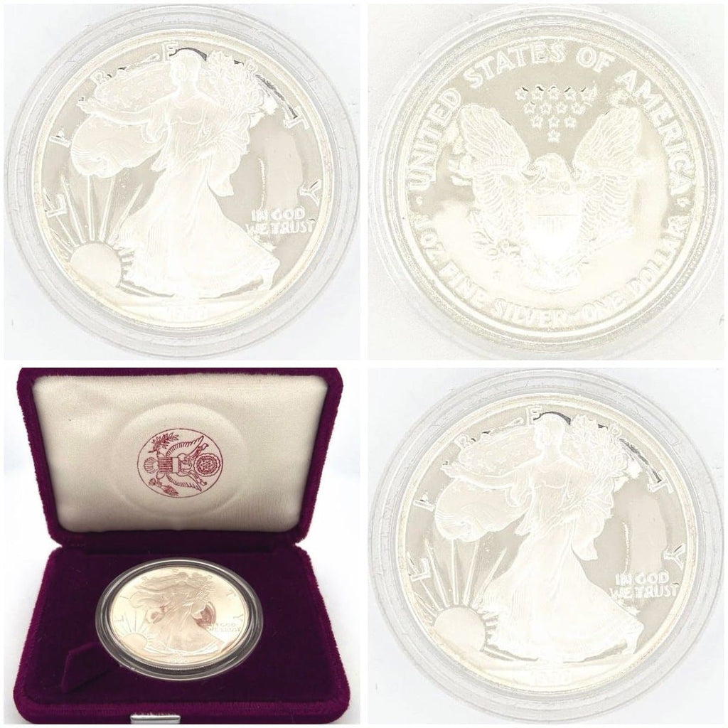 1990 American 0.999 Silver Eagle Dollar Coin 3