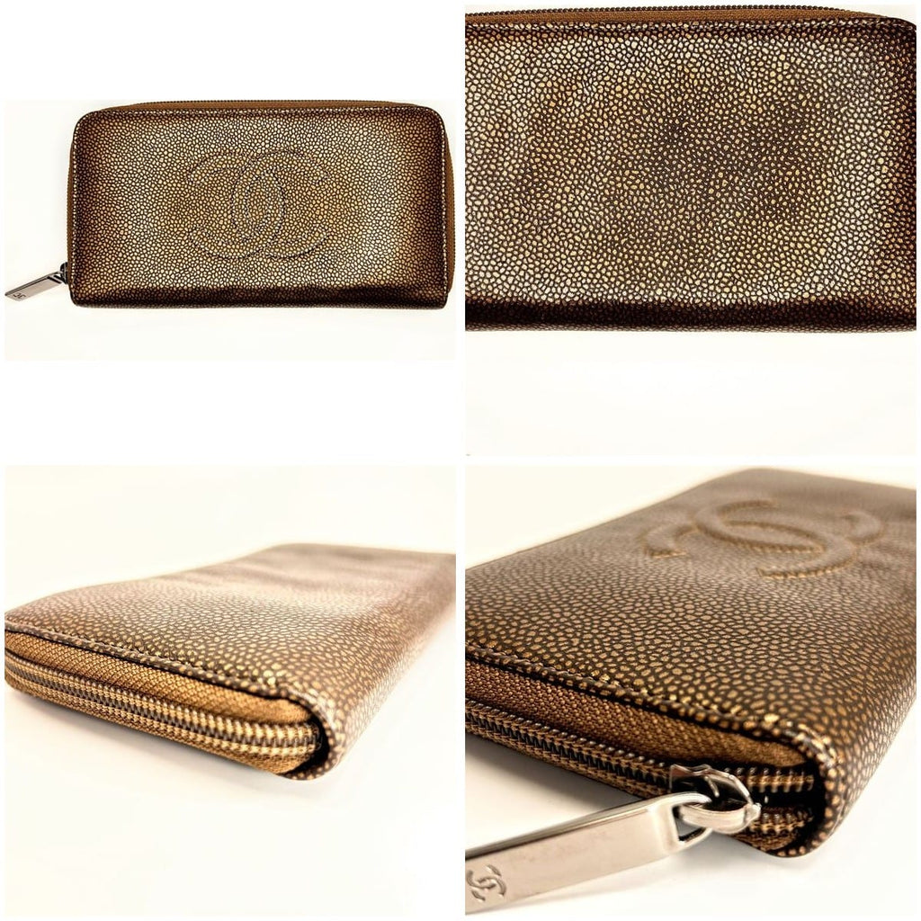 Chanel Interlocking CC Logo Continental Wallet 6