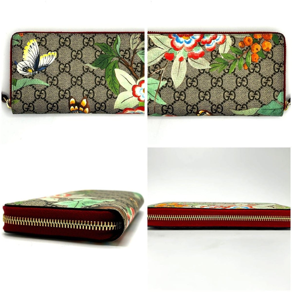 Gucci Supreme Continental Zip Around Wallet Red 9