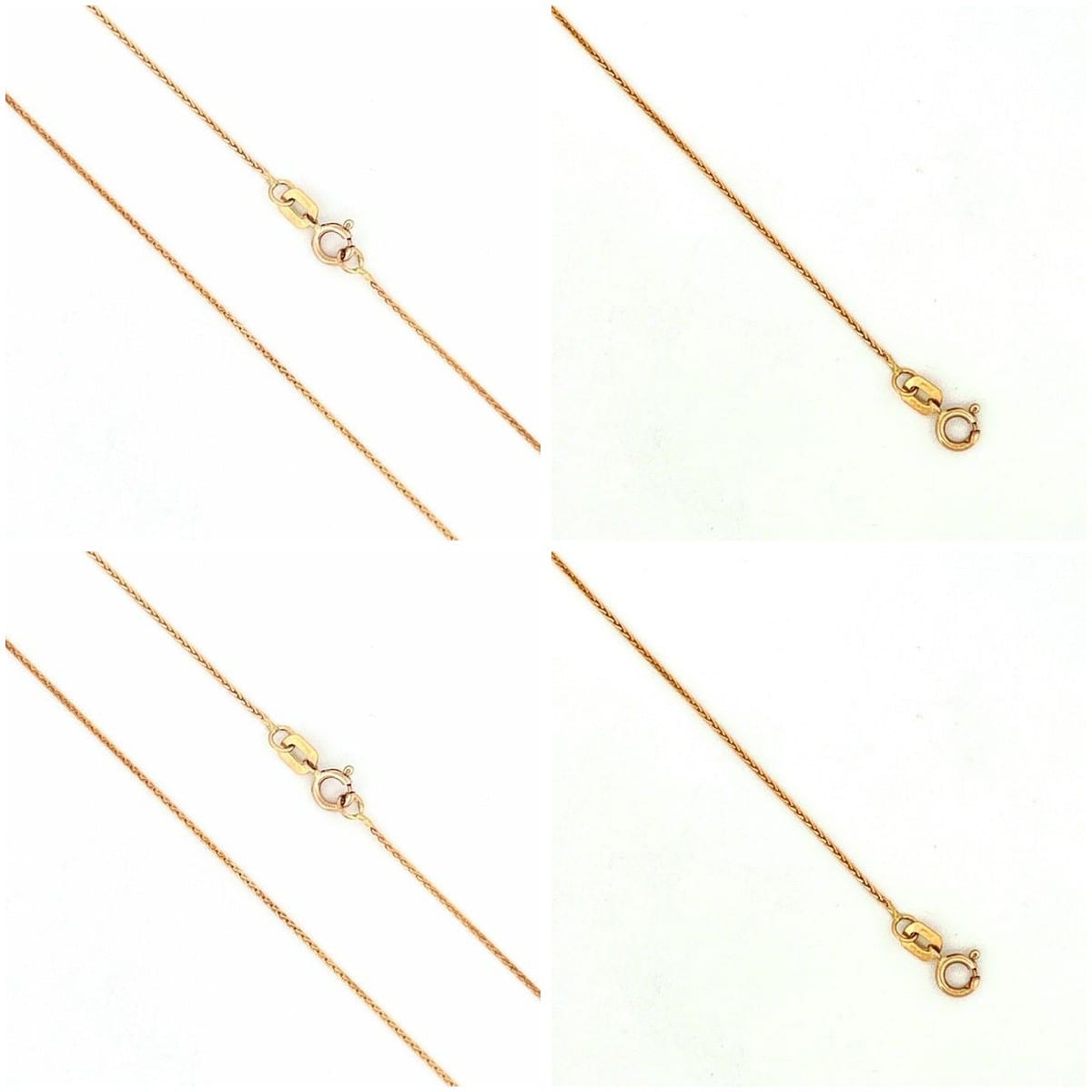 14K Yellow Gold Spiga Chain 18 in 3