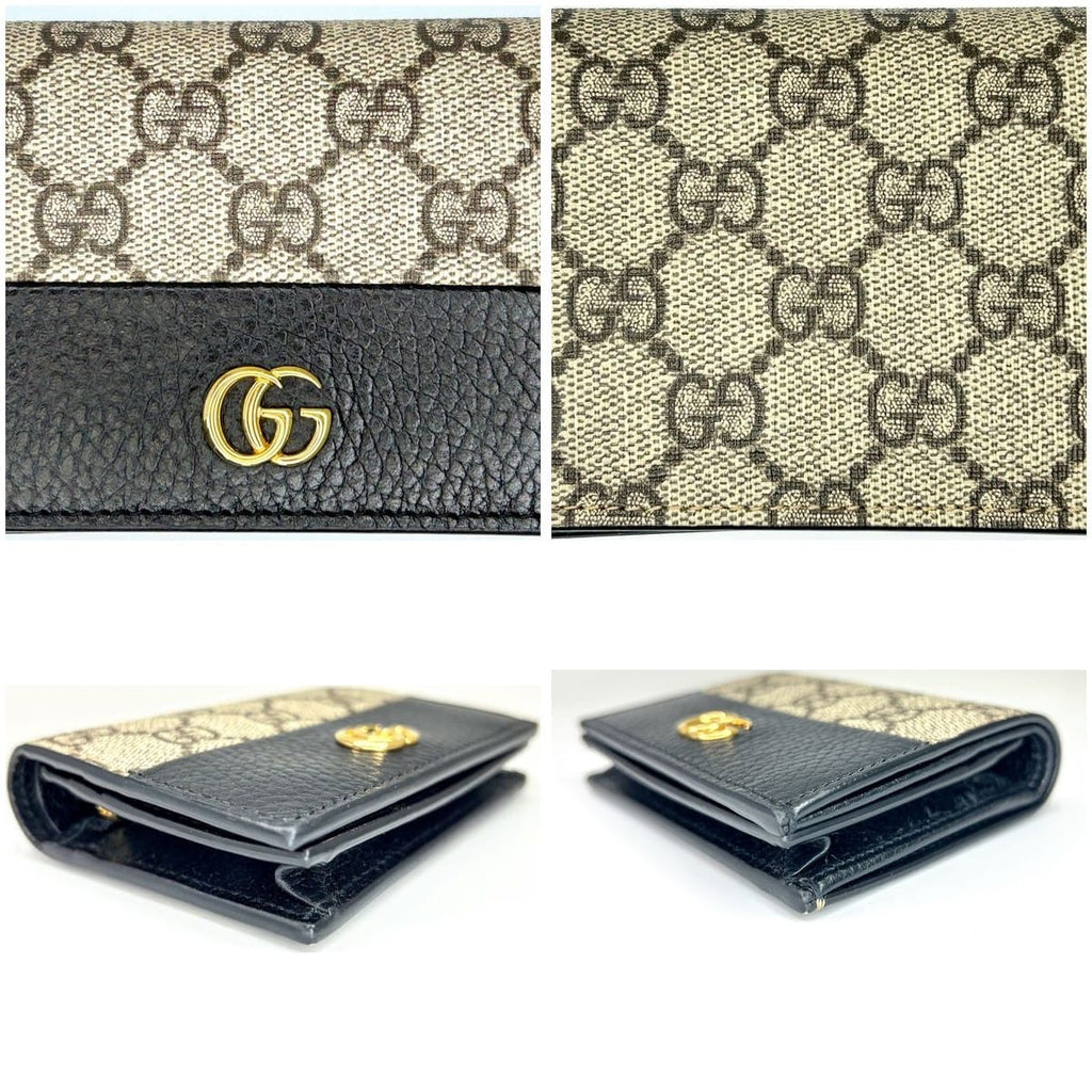 Gucci Bi-Color GG Marmont Card Case Wallet 9
