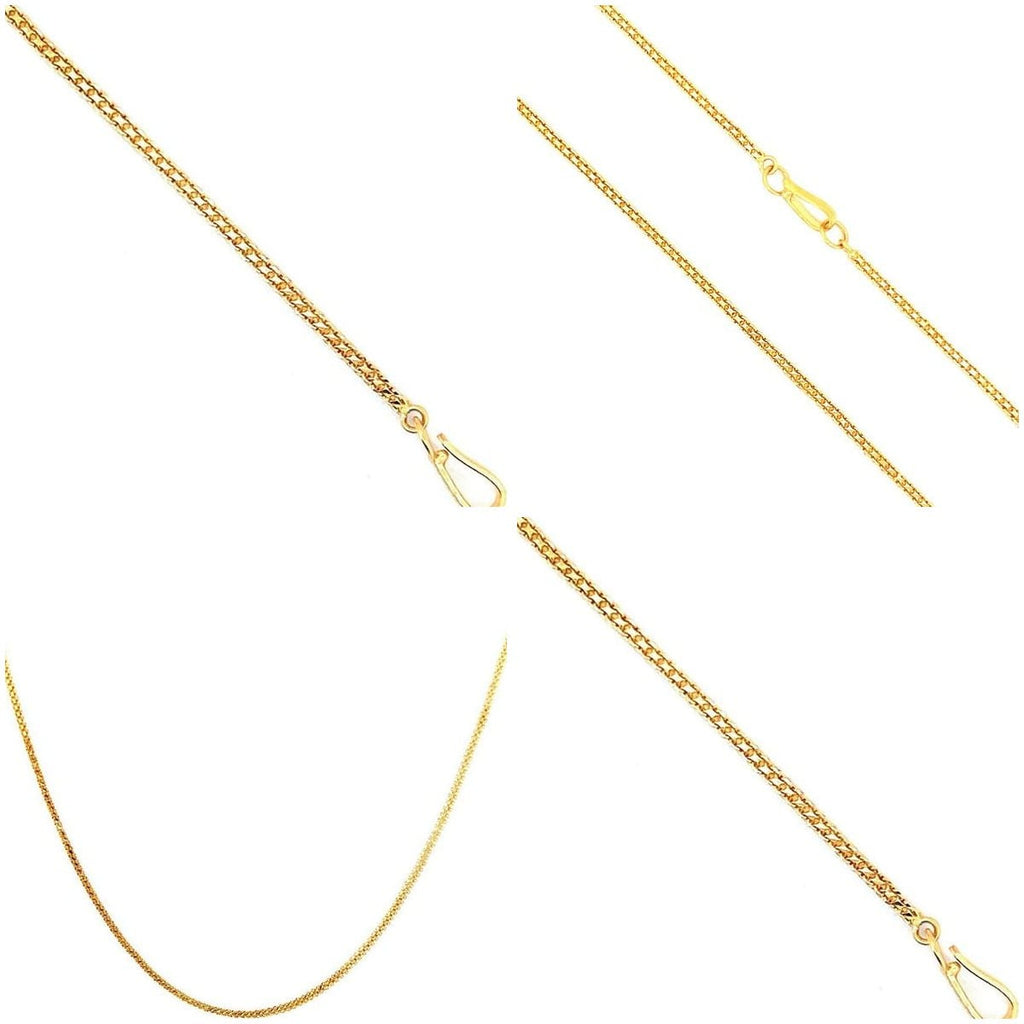 18K Yellow Gold Fancy Chain Necklace 4