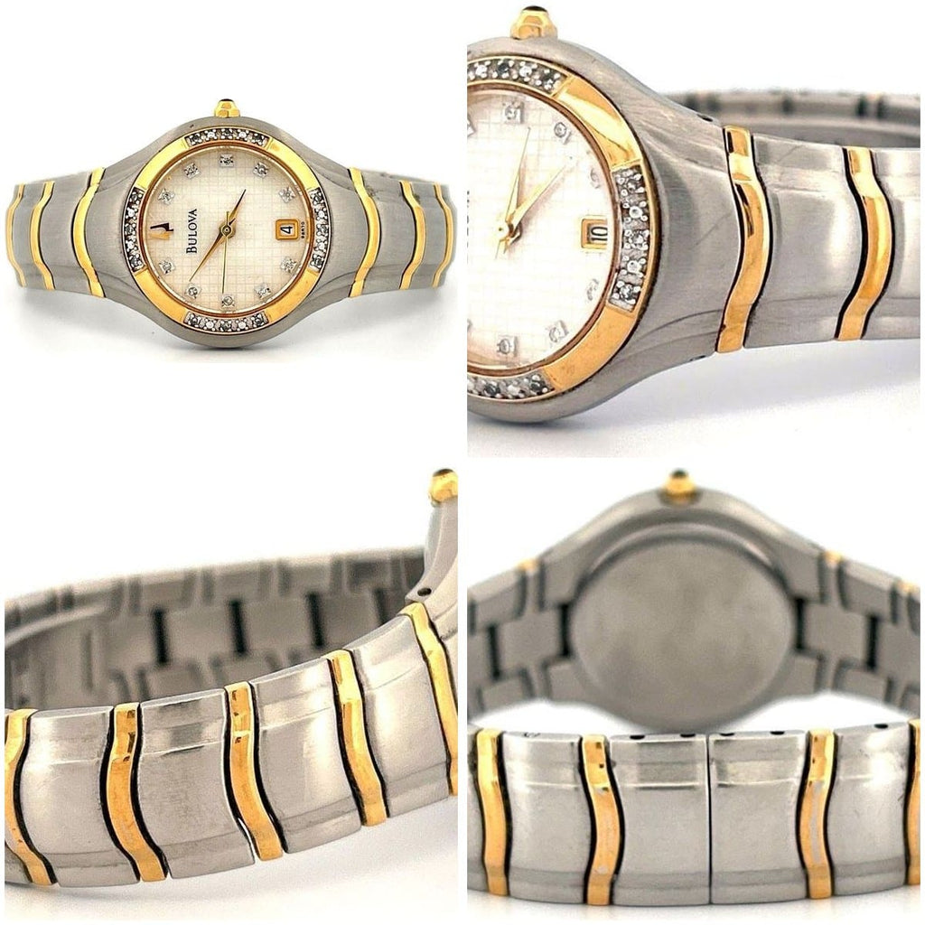 Bulova Women's Diamond Two-Tone Stainless Steel Watch 23mm 98R70-C899150 8
