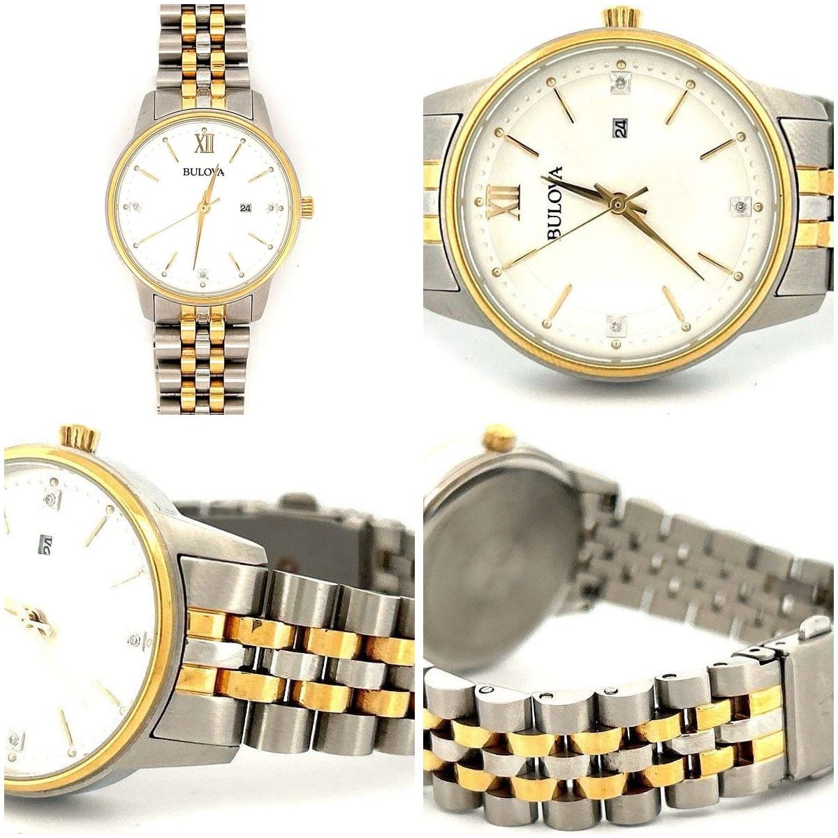Bulova 98P197 Women’s Two-Tone Stainless Steel Watch – 32mm 8