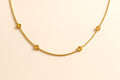 14K Yellow Gold 0.42 ctw Citrine Cable Chain 4