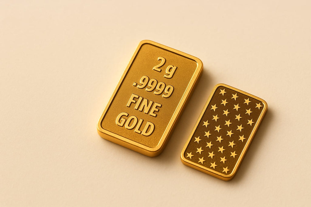 24K Yellow Gold 2-Gram Bar 0.999 5