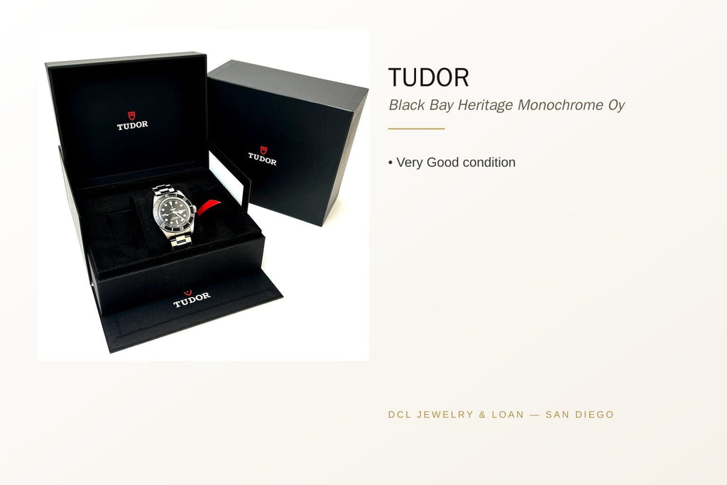 Tudor Black Bay Heritage Monochrome Oyster Watch 9