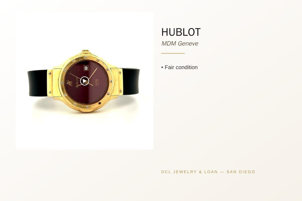 Hublot MDM Geneve 18K Yellow Gold Watch 9