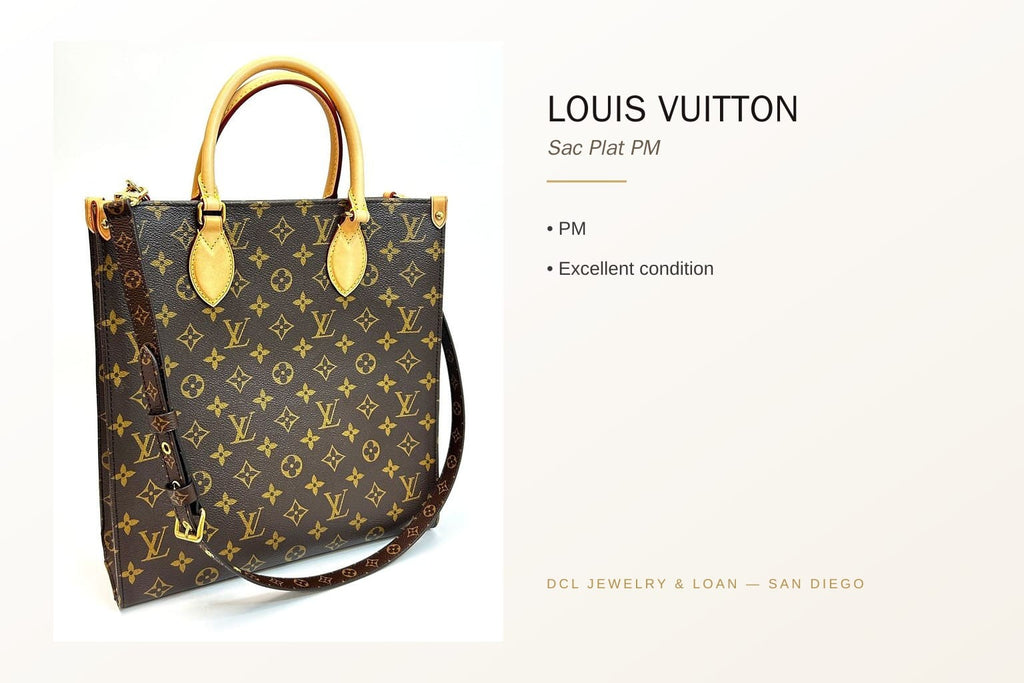 Louis Vuitton Sac Plat PM Monogram Canvas Brown 8