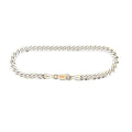 14K White Gold Curb Bracelet 7.25": 1