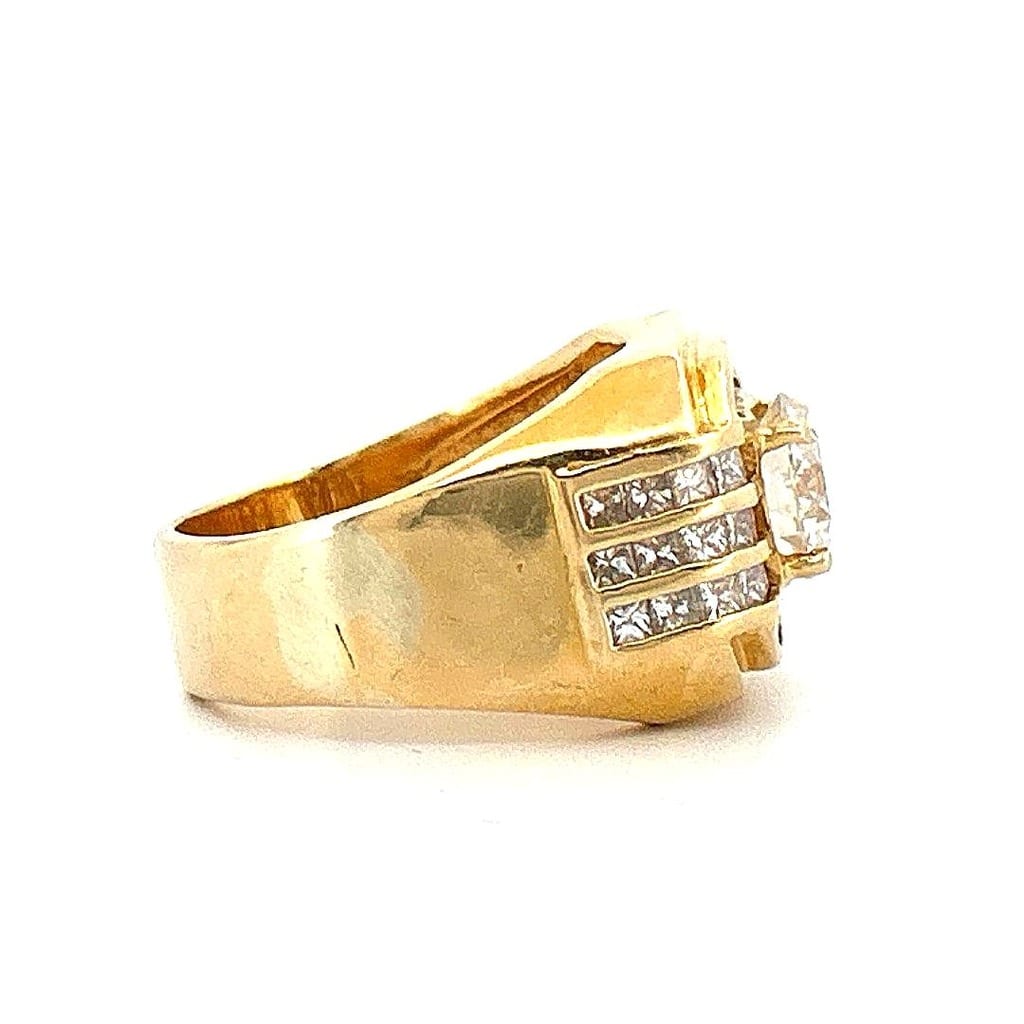 18K Yellow Gold 3.50 ctw Diamond Ring 1