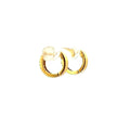 18K Gold Diamond Huggie Earrings 0.10 ctw 1