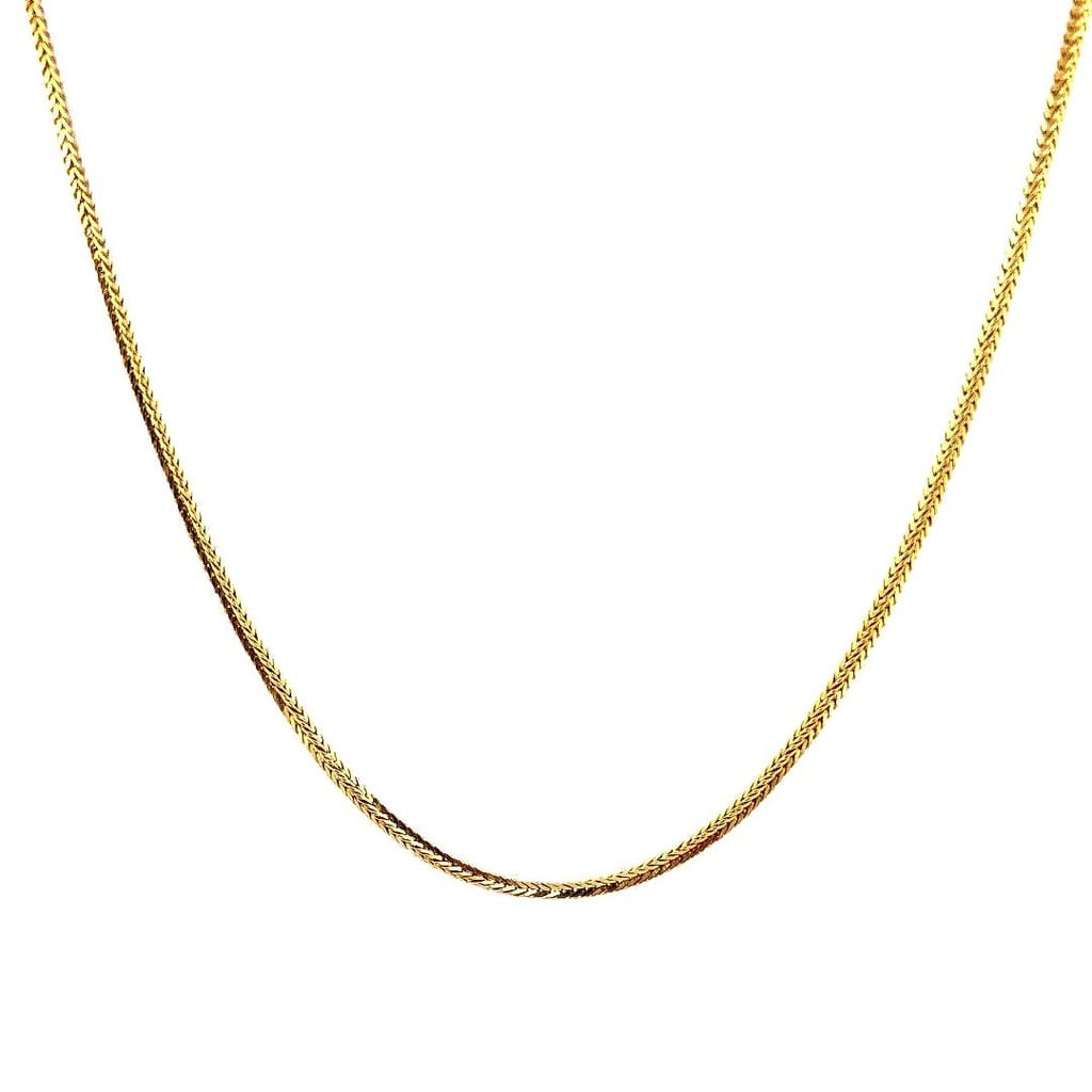 16K Yellow Gold Wheat Chain 23.25 Inches 1
