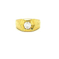 14K Yellow Gold Lab Grown 0.90 ctw Diamond Ring Sz 10 1