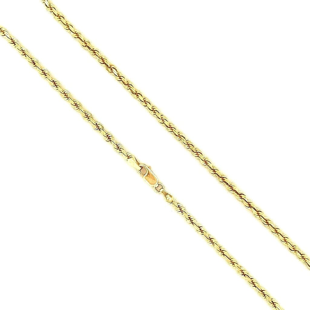 14K Yellow Gold Rope Chain 24" 1