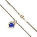 Effy Nahla Siri 14K White Gold Tanzanite and 0.18 ctw Diamond Pendant on Chain 18 in 1