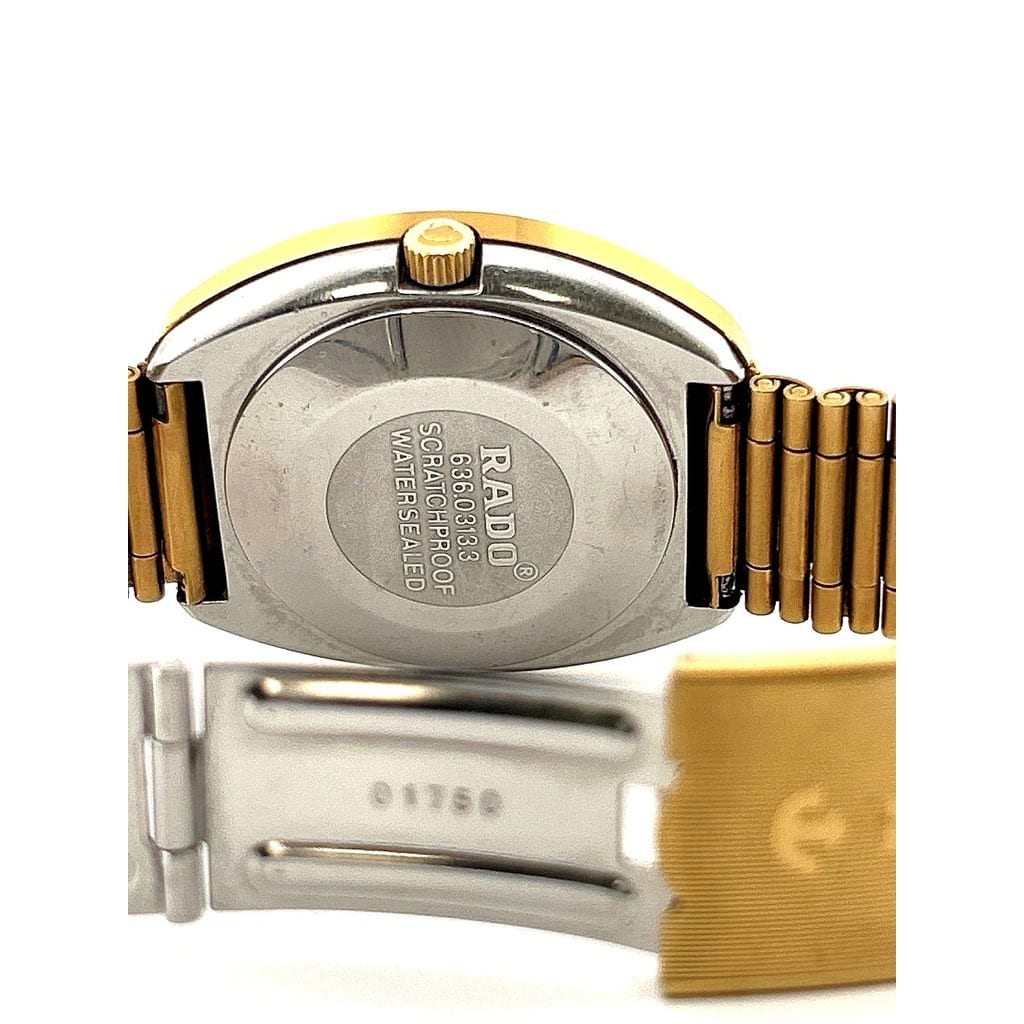 RADO Diastar Sugarcube Gold-Tone Watch 1