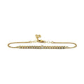 20K Yellow Gold 0.60ctw Diamond Bracelet with Butterfly 7.5" 1