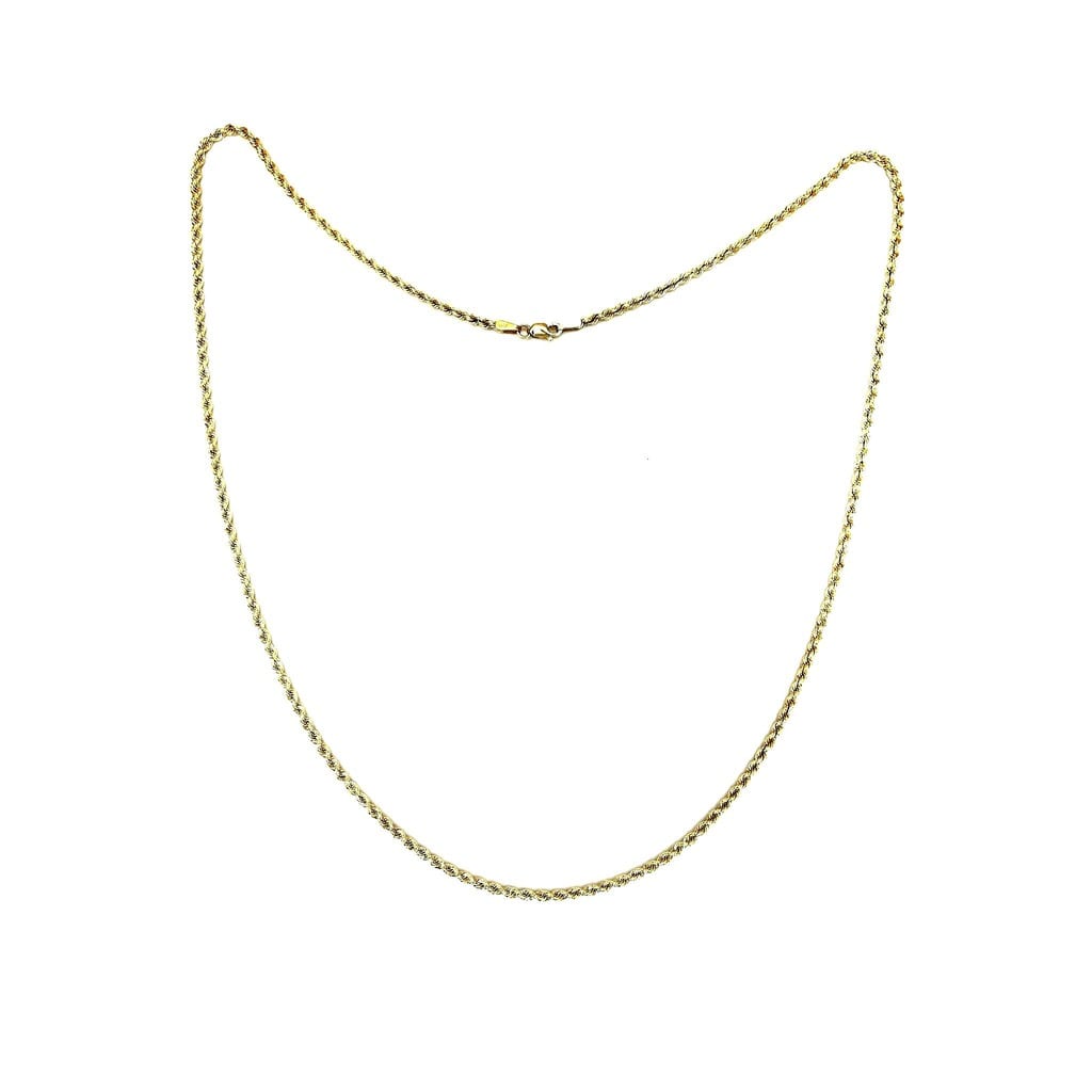 14K Yellow Gold Rope Chain 22" 1