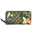 Gucci Supreme Continental Zip Around Wallet Red 1