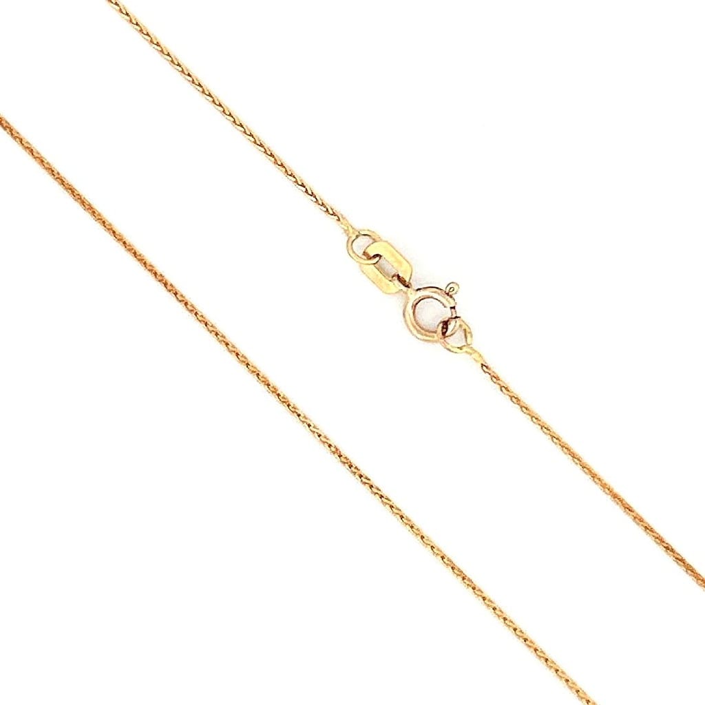 14K Yellow Gold Spiga Chain 18 in 1