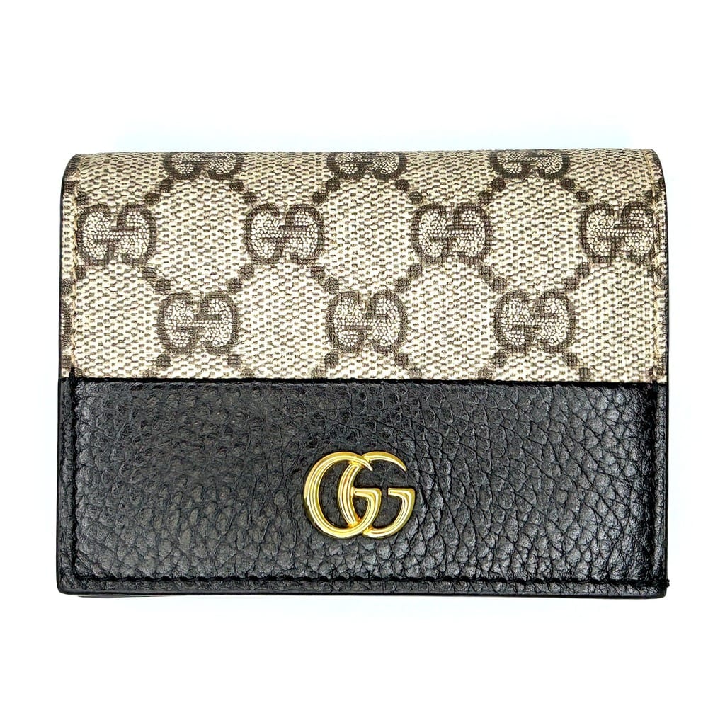 Gucci Bi-Color GG Marmont Card Case Wallet 1