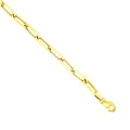 14K Yellow Gold Paper Clip Chain 18" 1