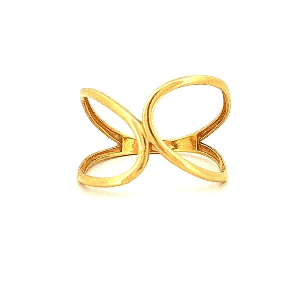 18k Yellow Gold Ring Sz 8 1