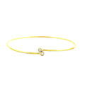 18K Yellow Gold  Tiff & Co Elsa Peretti® Diamond Bangle 7" 1