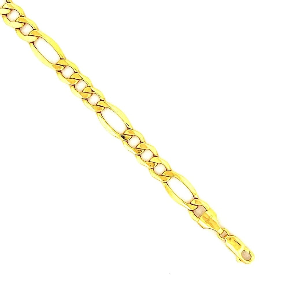 10K Yellow Gold Figaro Chain 22" 1