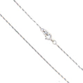 14K White Gold Chain  17" 1