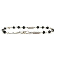 925 LAGOS Caviar Icon Sterling Silver Black Ceramic Beaded Bracelet 7.5" 1