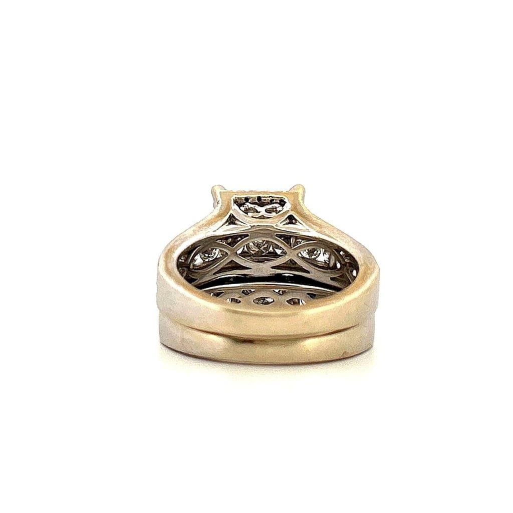 14K White Gold 2.50 ctw Diamond Wedding Set 2