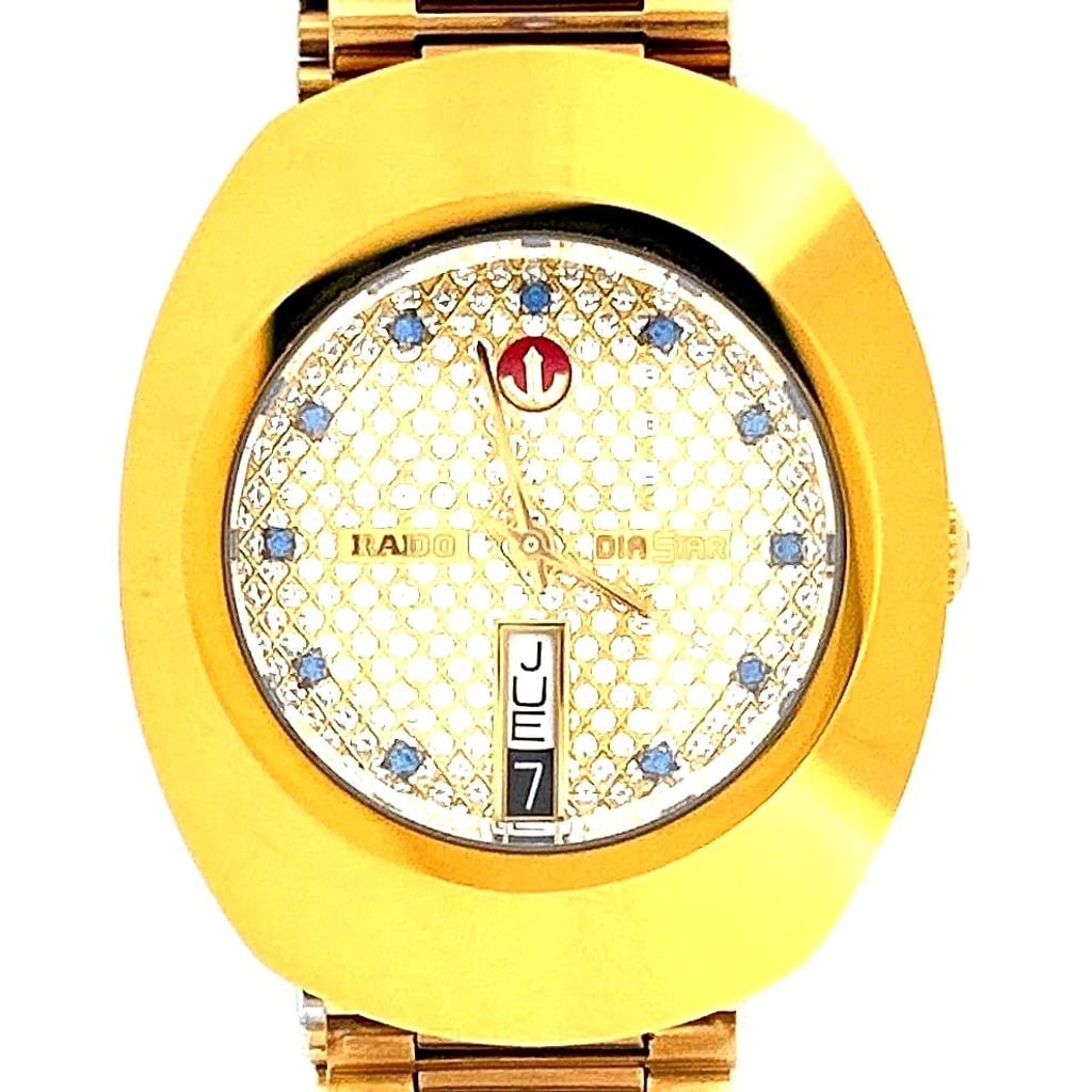 RADO Diastar Sugarcube Gold-Tone Watch 2