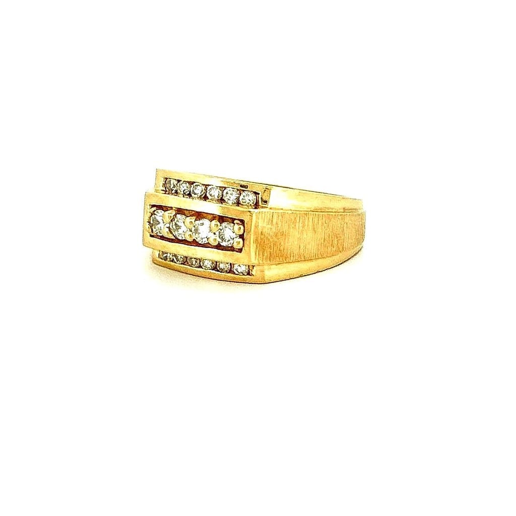 14K Yellow Gold .40ctw Diamond Ring 2