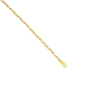18K Yellow Gold Mini Paperclip Chain 18" 2