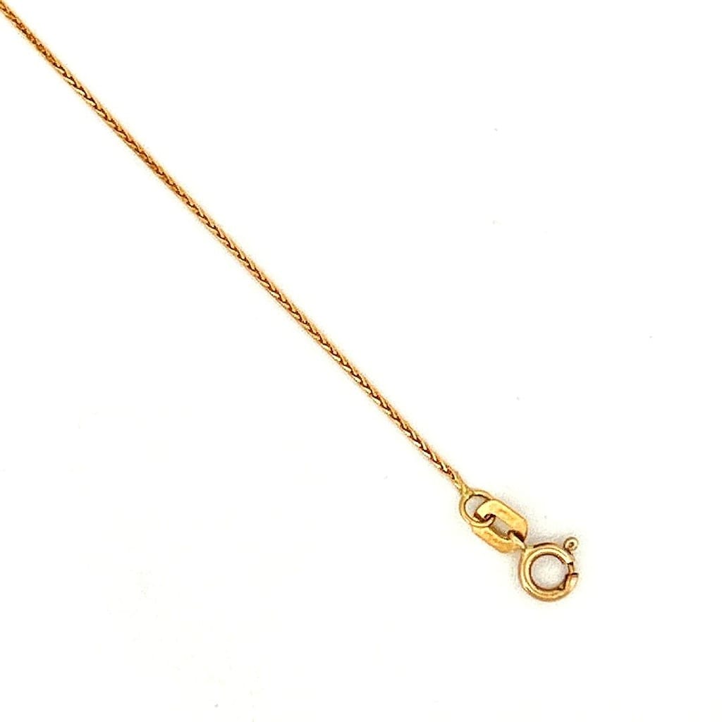 14K Yellow Gold Spiga Chain 18 in 2