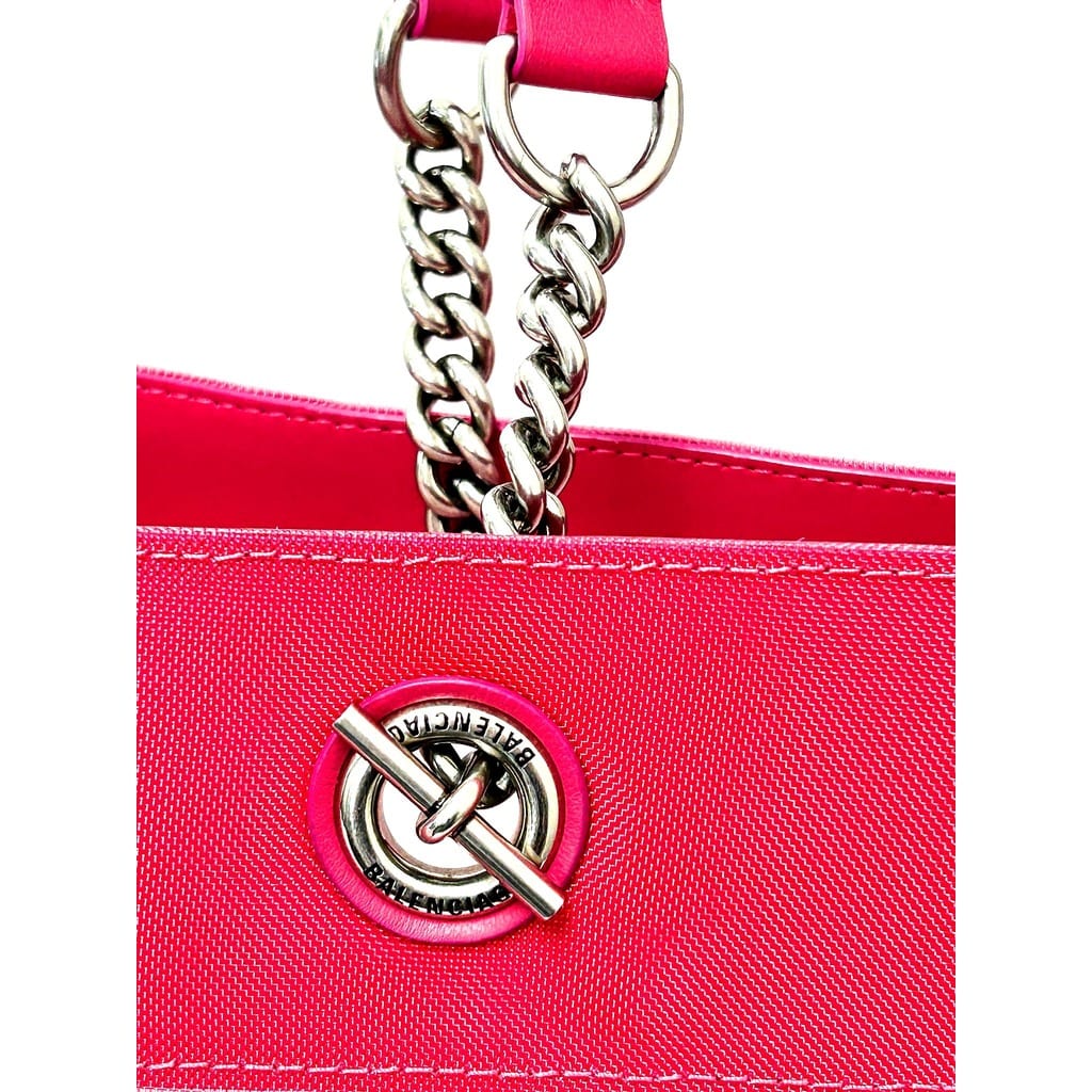 Balenciaga Duty Free Large Mesh Tote 2023 Pink 2