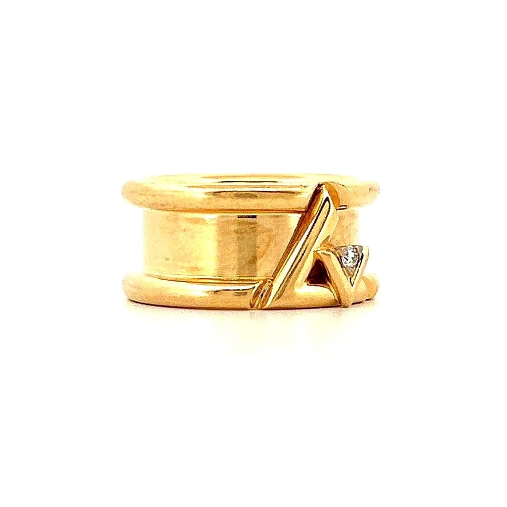 Louis Vuitton Volt One 18K Gold Diamond Ring 2