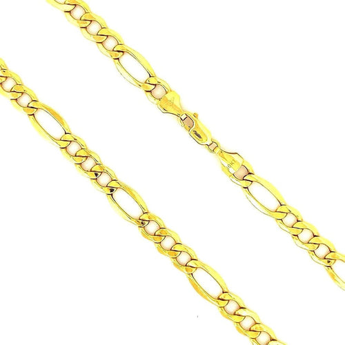 10K Yellow Gold Figaro Chain 22" 2