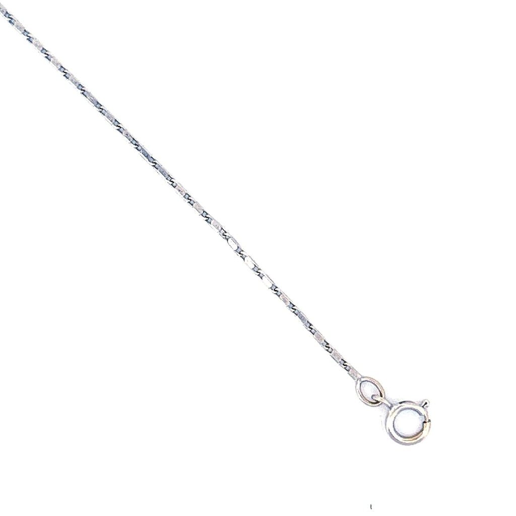 14K White Gold Chain  17" 2