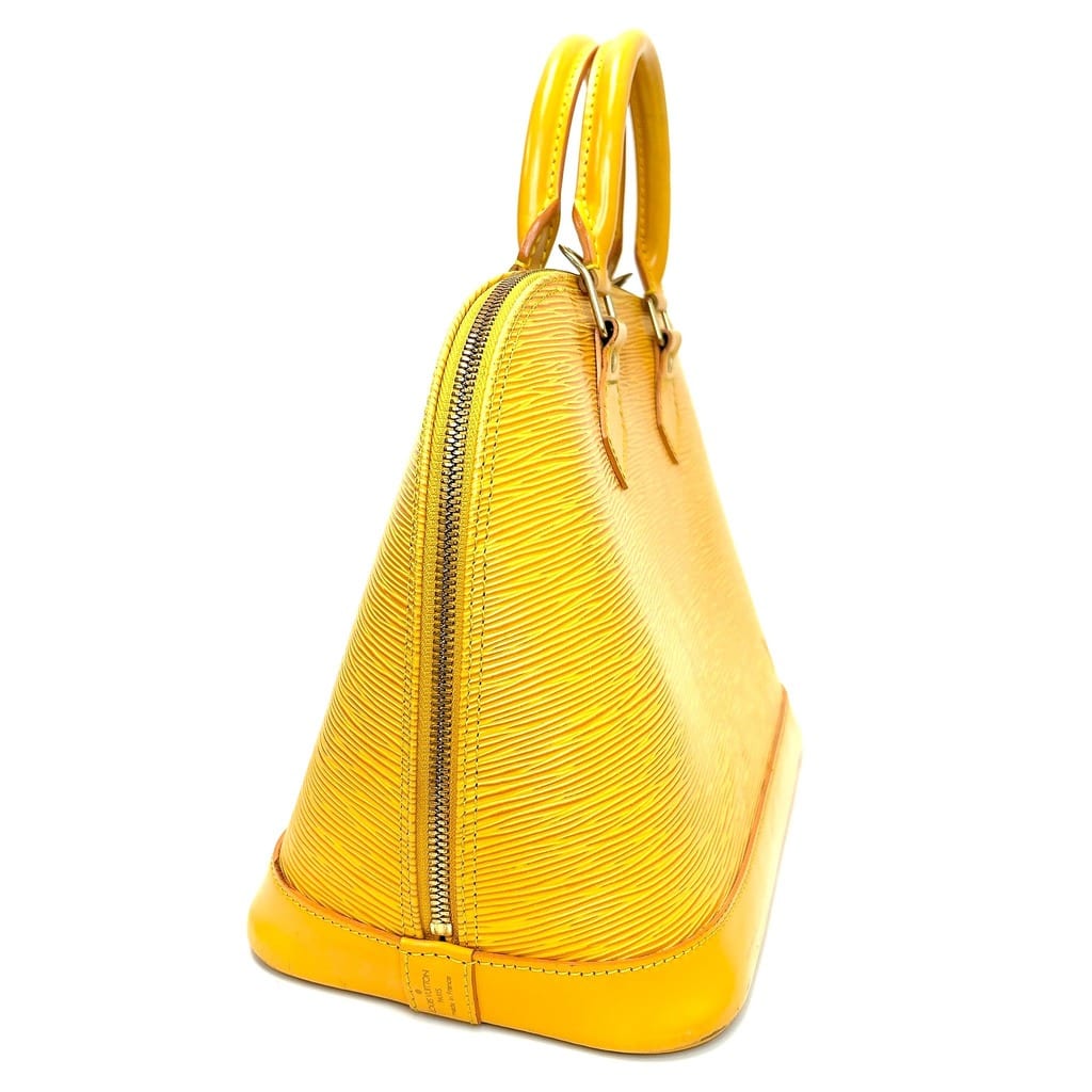 Louis Vuitton Alma PM Mimosa Yellow Epi Leather Handbag 2