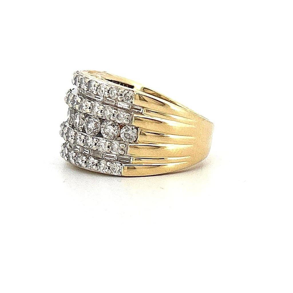 14K Yellow Gold 2.50 ctw Diamond Ring 2