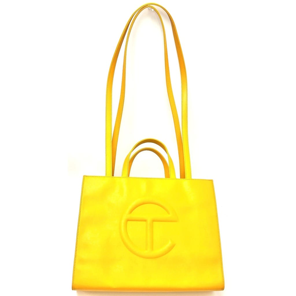 Telfar Medium Vegan Leather Yellow Bag 2